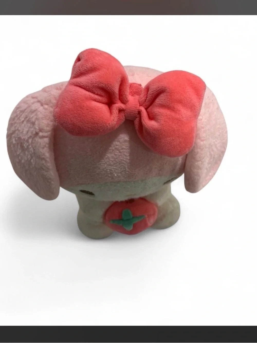 Sanrio My Melody Pink and White Plush with Strawberry